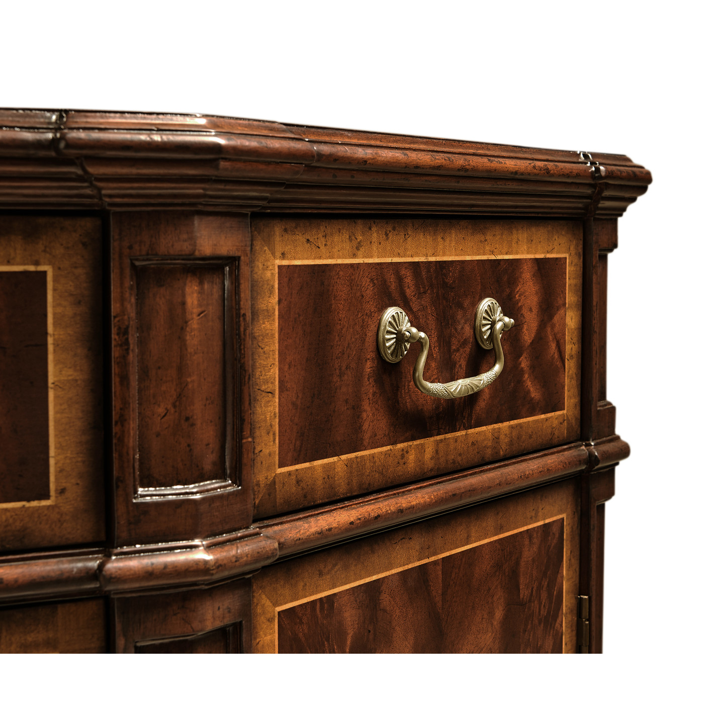 Starburst Mahogany Side Cabinet