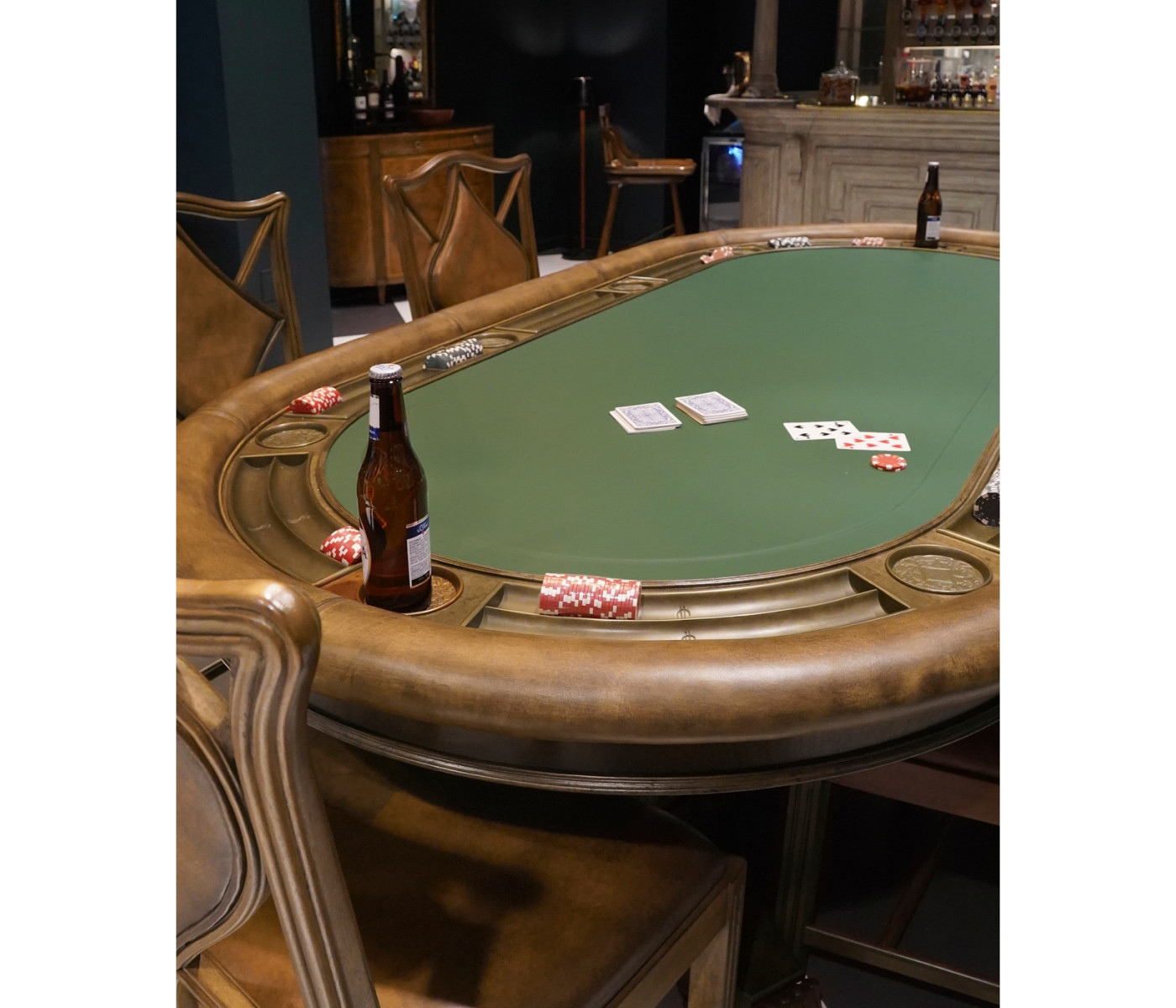 Mahogany Poker Table