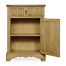 Linenfold Natural Oak Bedside Cabinet