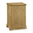 Linenfold Natural Oak Bedside Cabinet