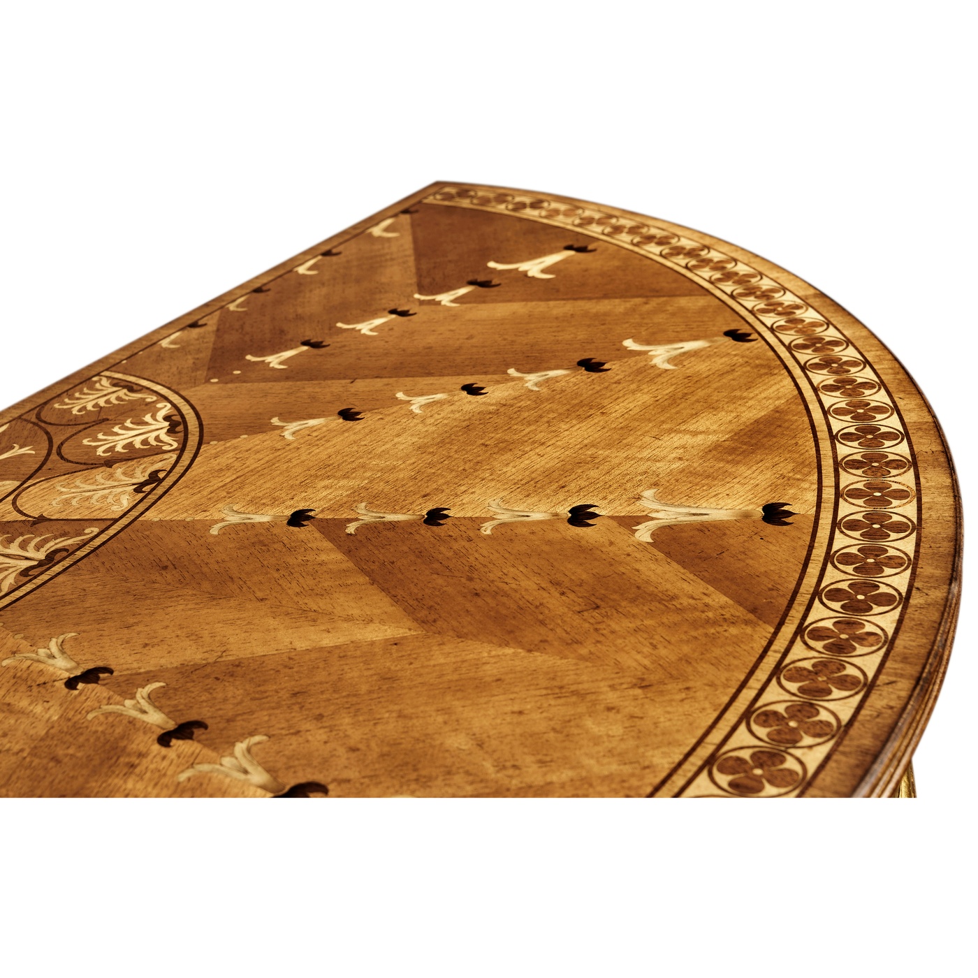 Small Gilded Console with Shelf