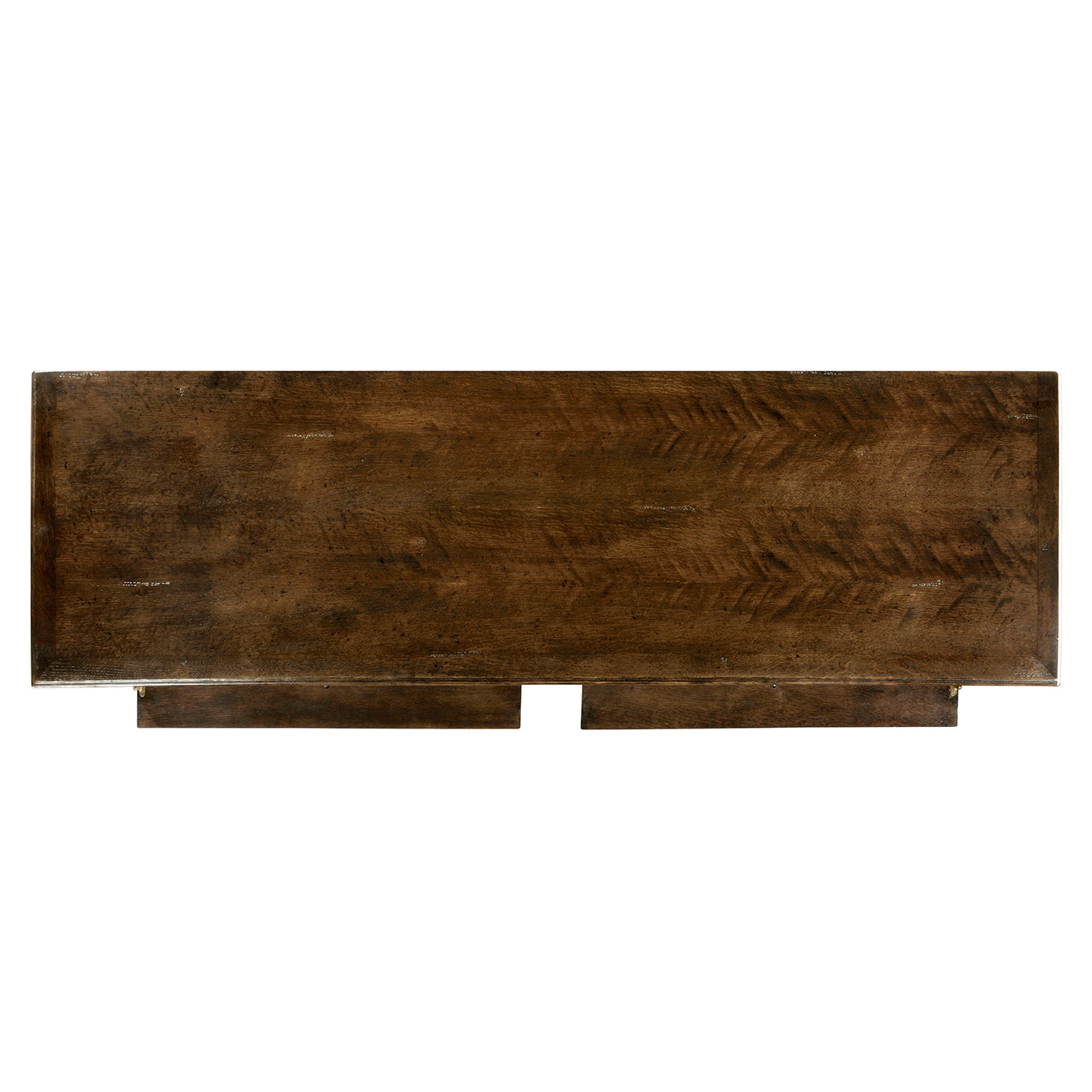 Linenfold Dark Oak TV Base