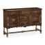 Linenfold Dark Oak Sideboard