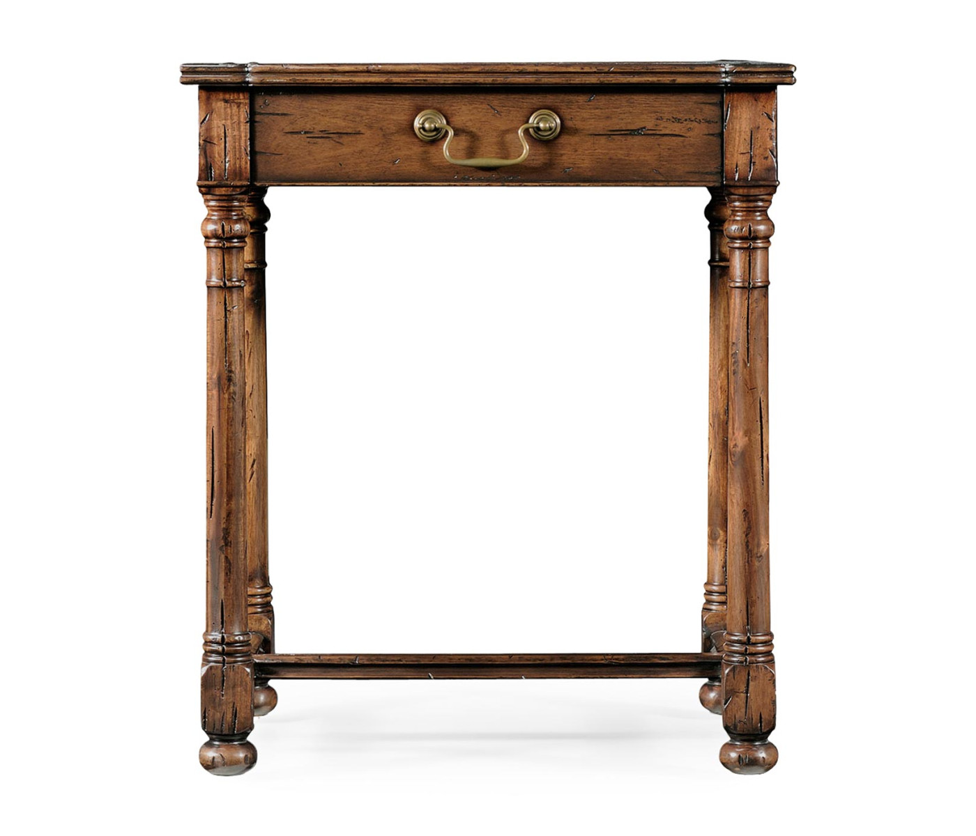 Country Walnut & Oyster Side Table