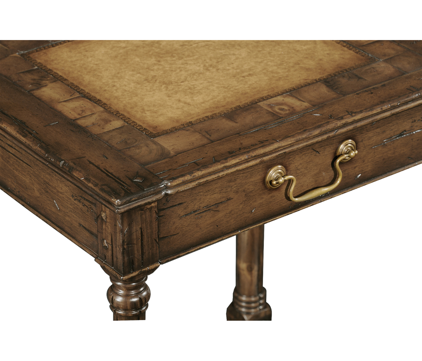 Country Walnut & Oyster Side Table