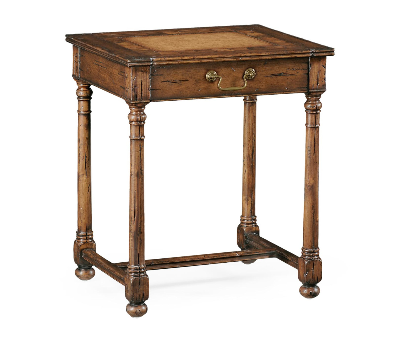 Country Walnut & Oyster Side Table
