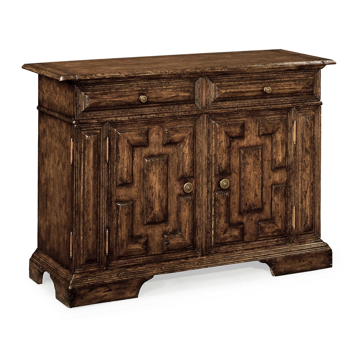 Tudor Style Dark Oak Side Cabinet