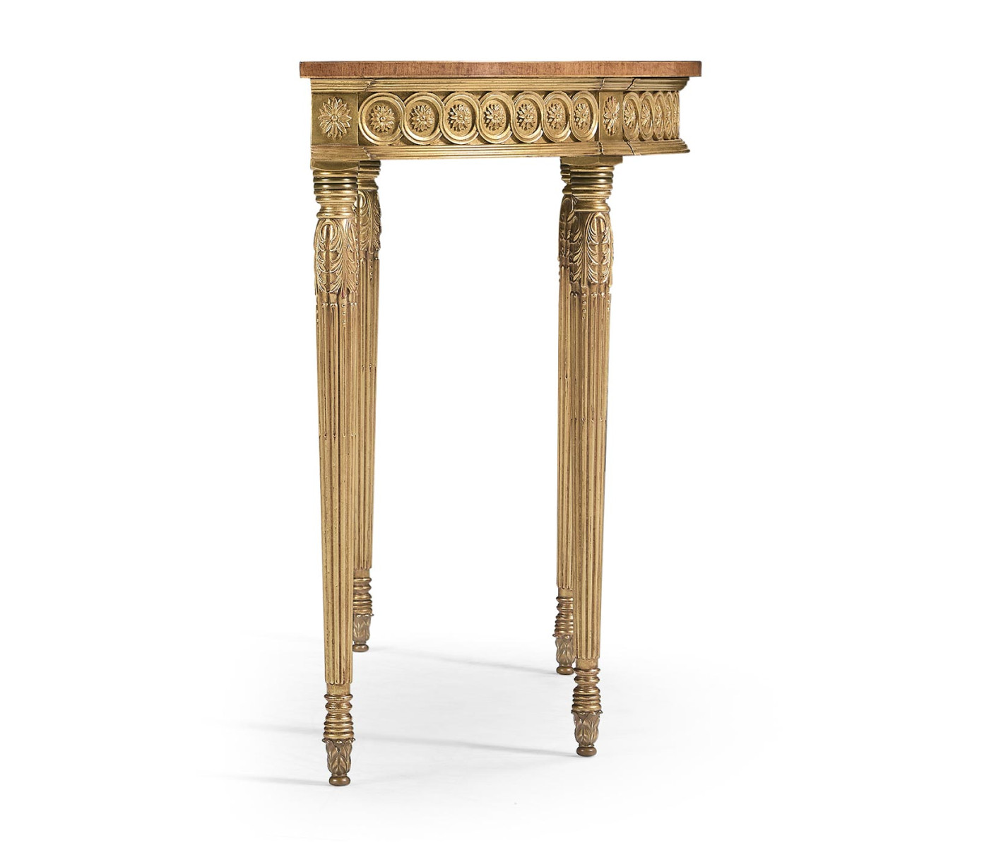 Gilded Demilune Console