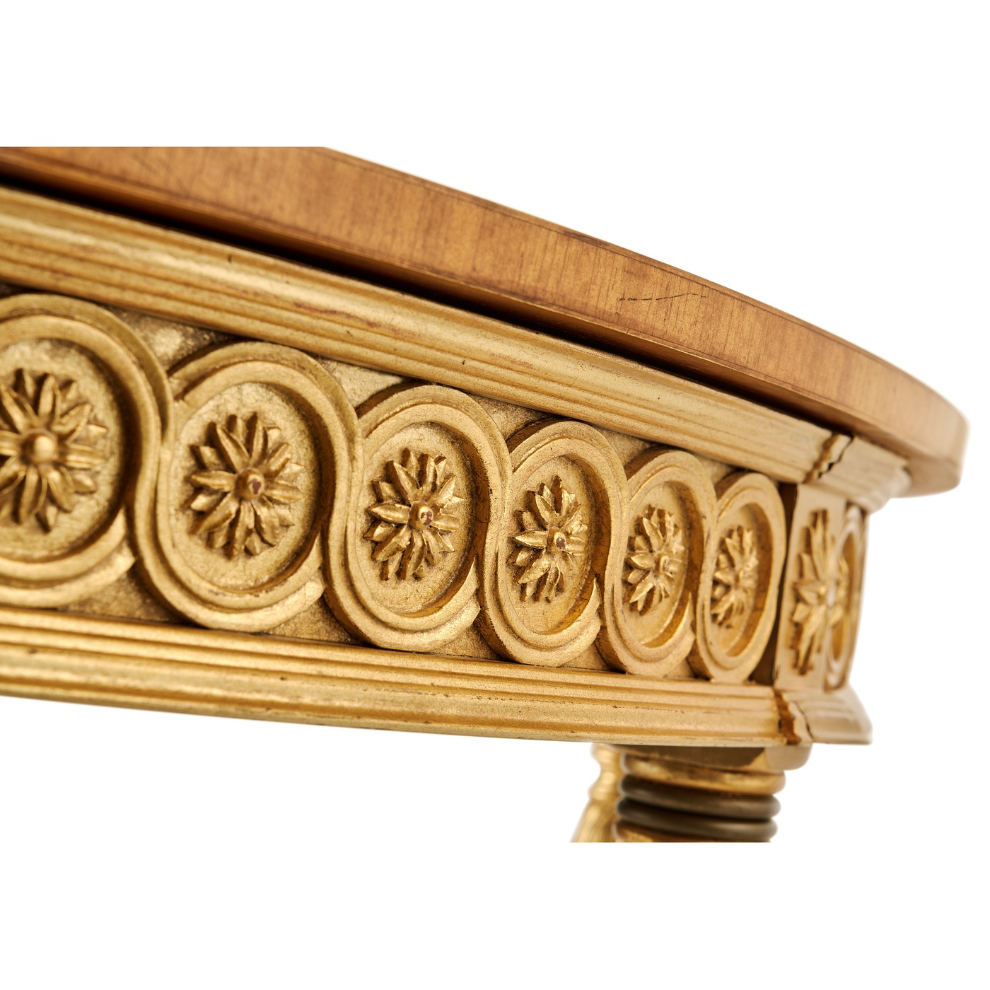 Gilded Demilune Console