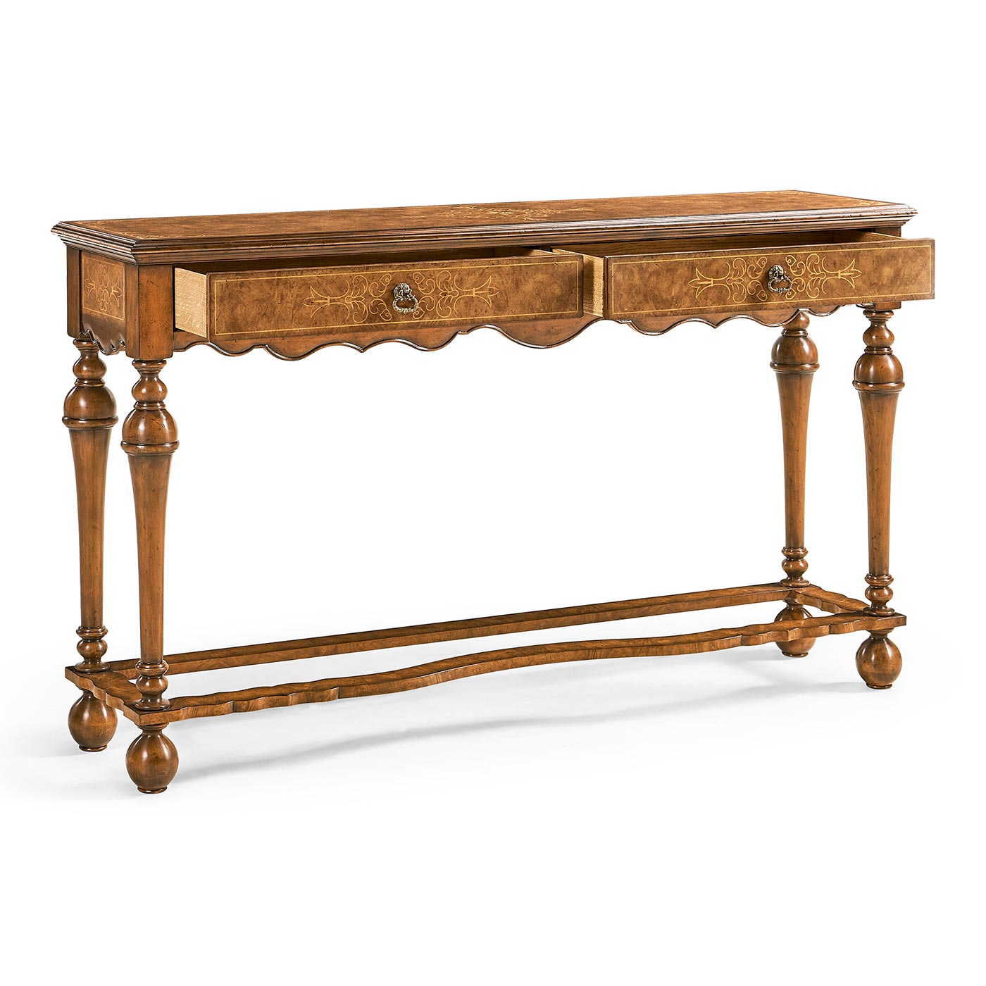 Seaweed marquetry console