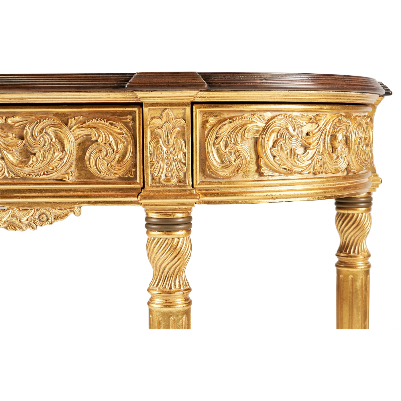 Louis IV Style Narrow Gilded Console