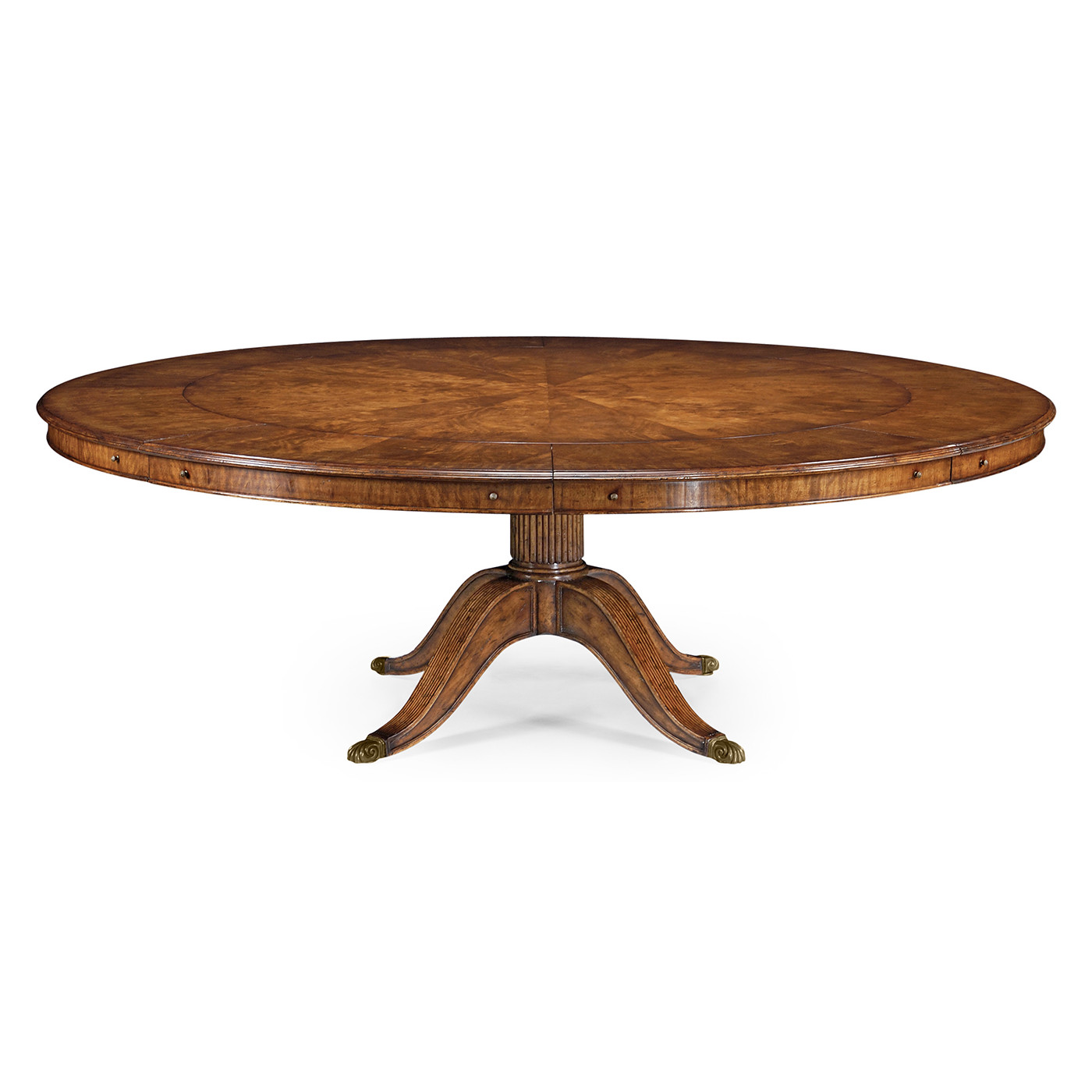 Walnut Extending Circular Dining/Games Table 66