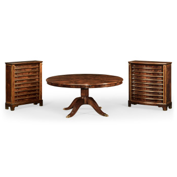 Mahogany Extending Circular Dining/Games Table 66