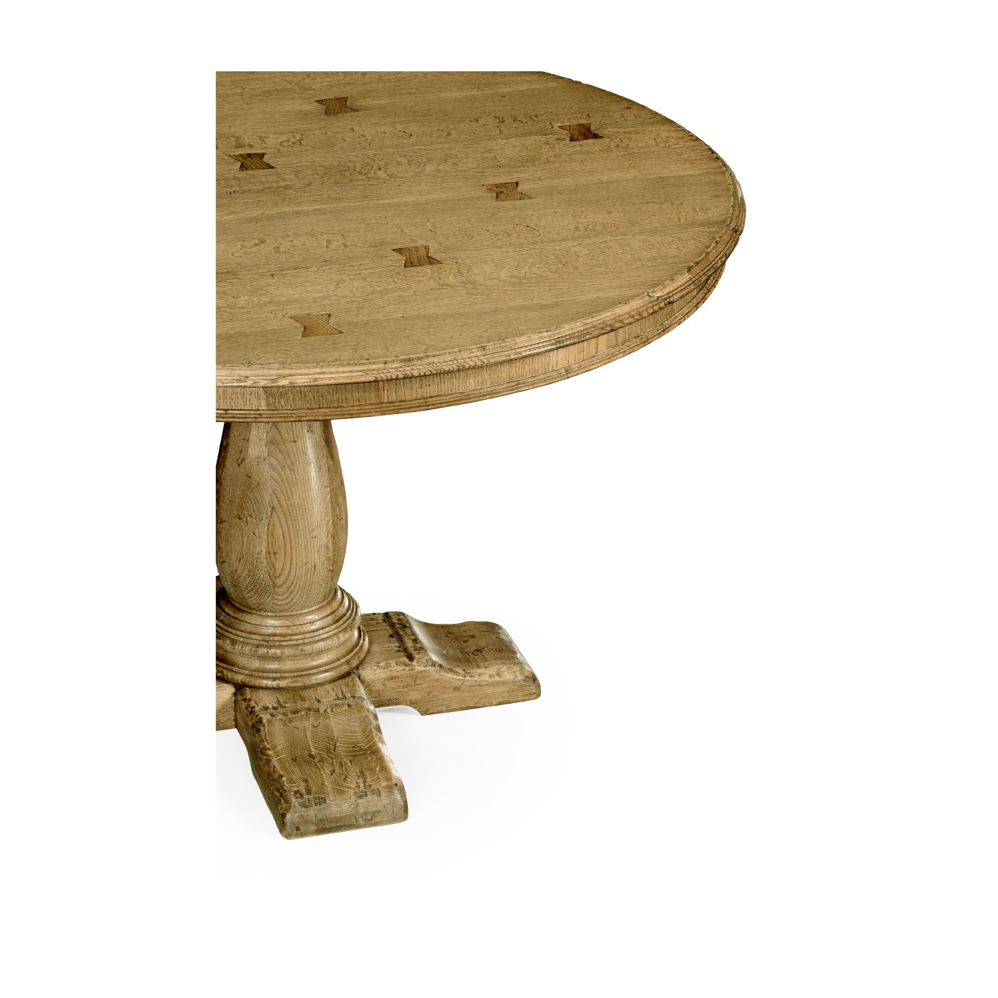 French Country Style Natural Oak Dining Table 48
