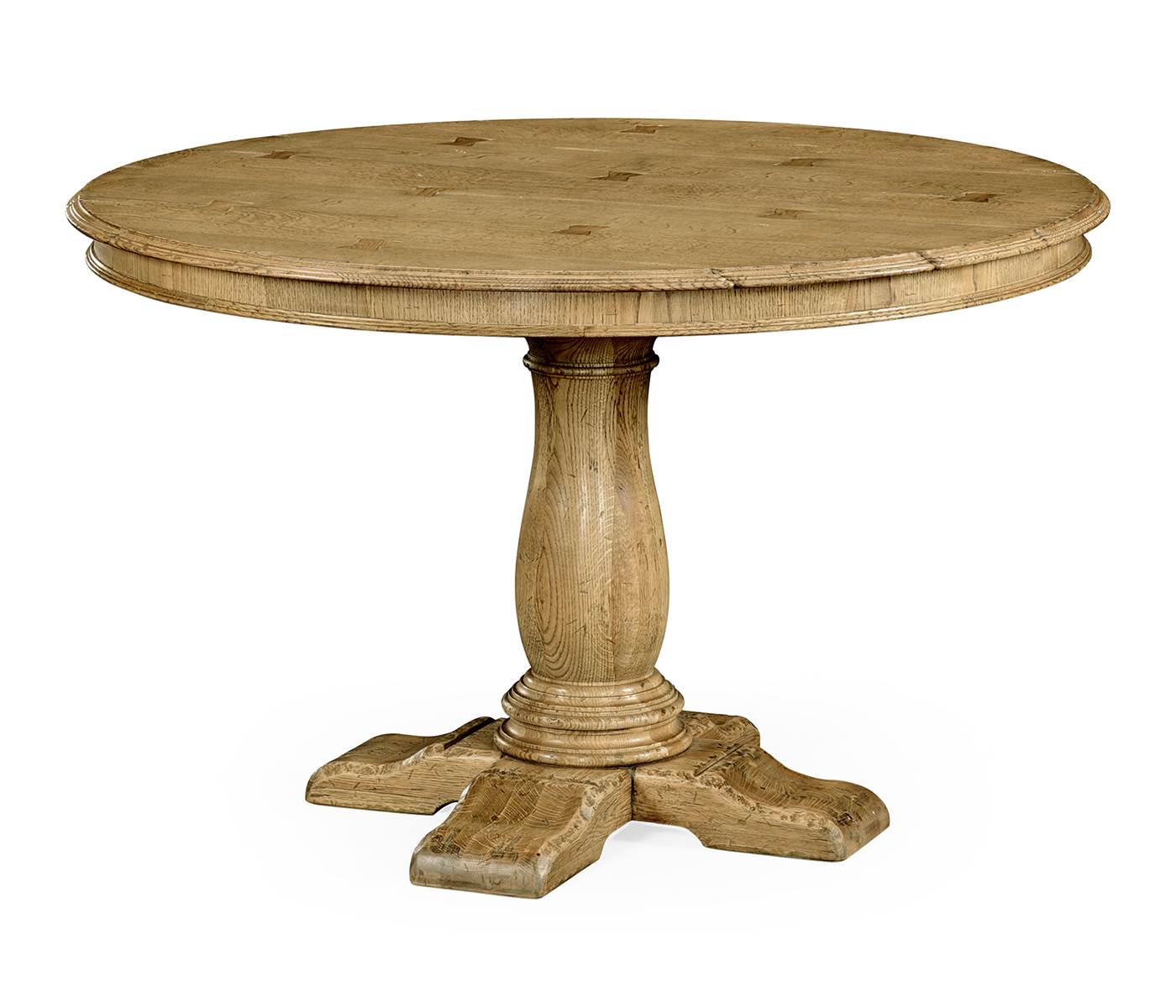 48'' French Country Style Natural Oak Dining Table