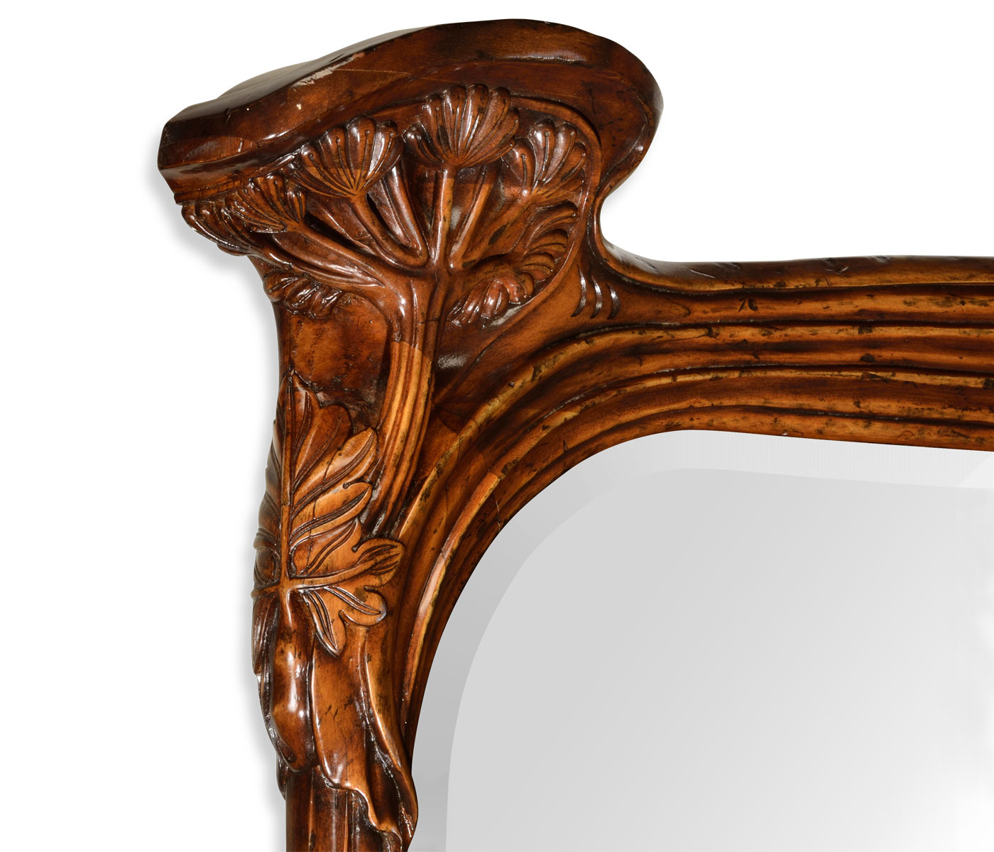 Walnut Carved Mirror