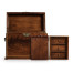Tall Square Crotch Mahogany Jewellery Box