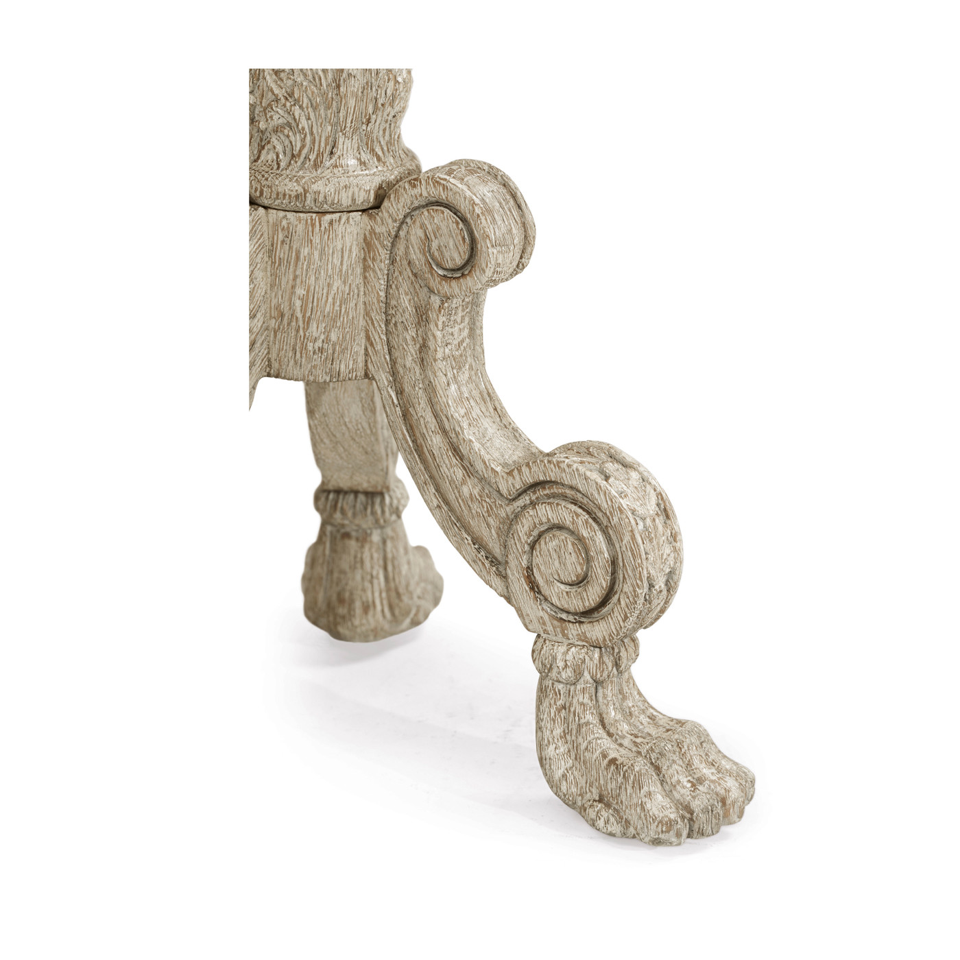 Baroque Style Grey Oak Candlestand
