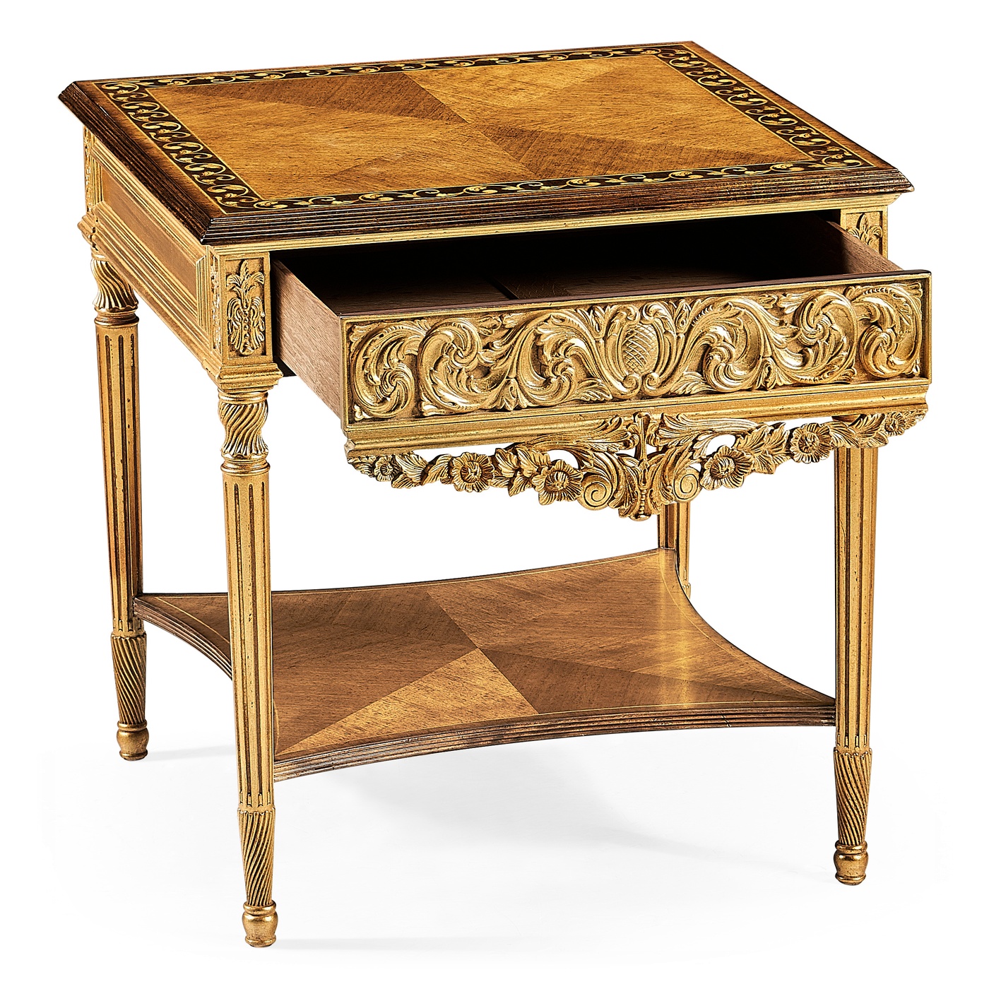 Louis XIV Style Square Side Table