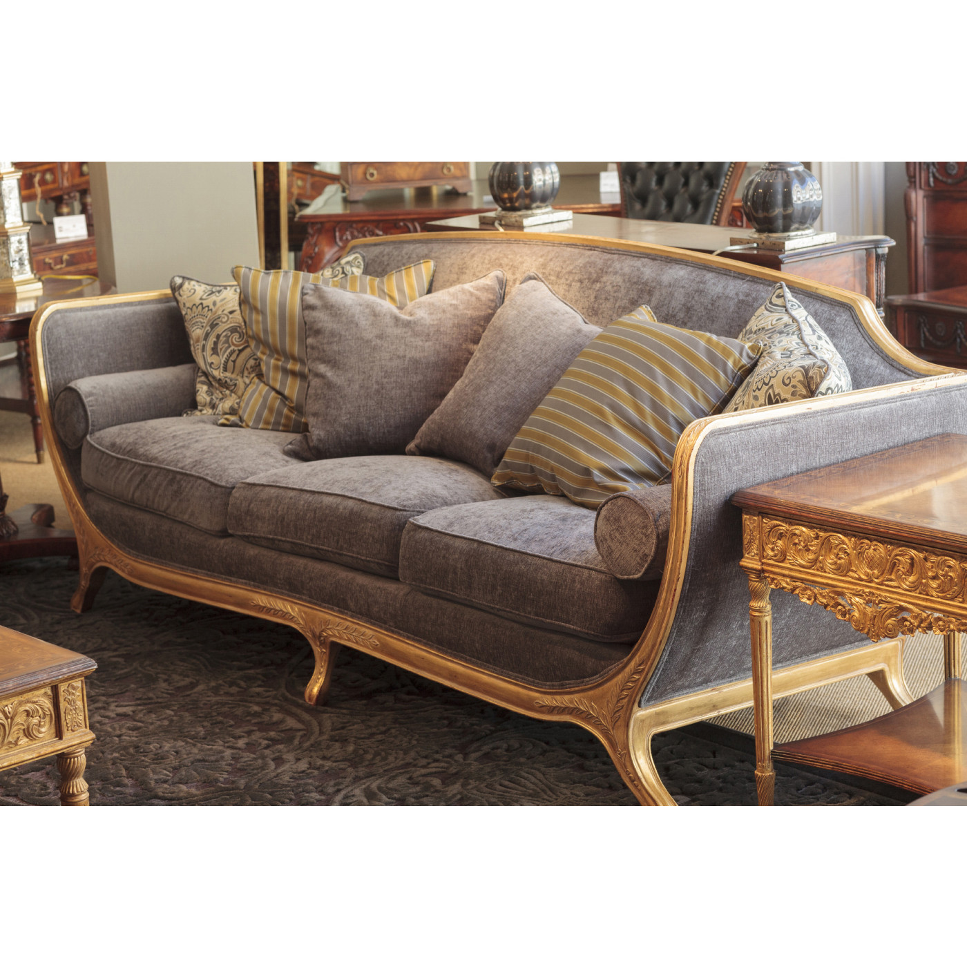 Louis XIV Style Square Side Table