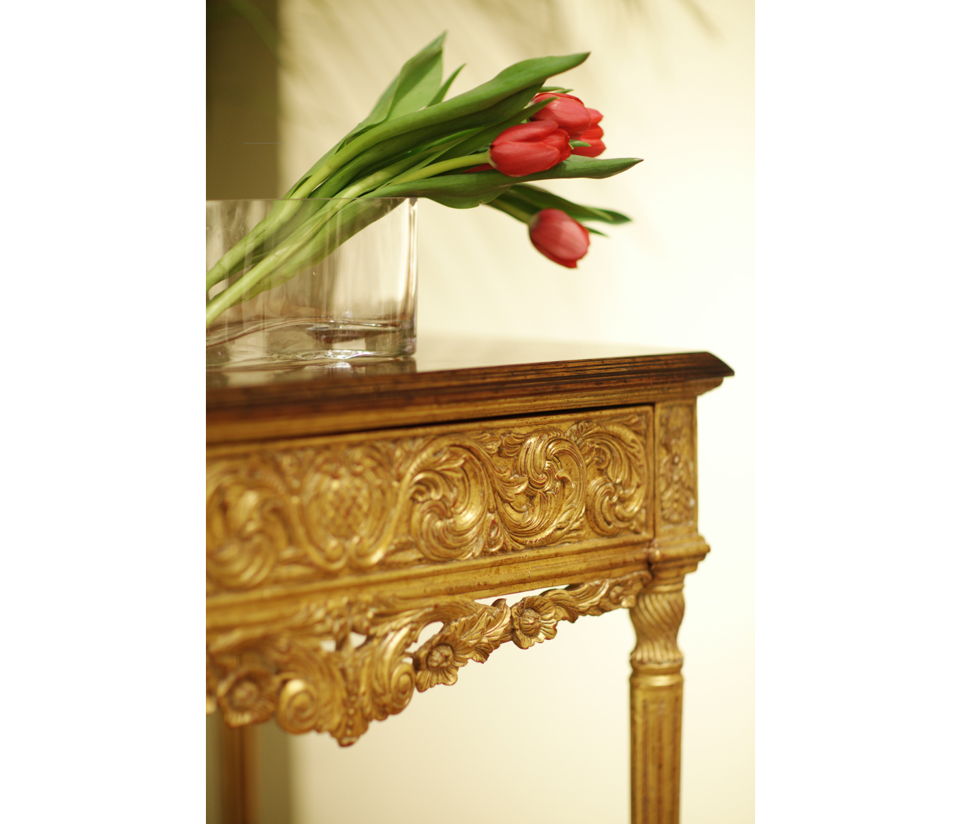 Louis XIV Style Square Side Table