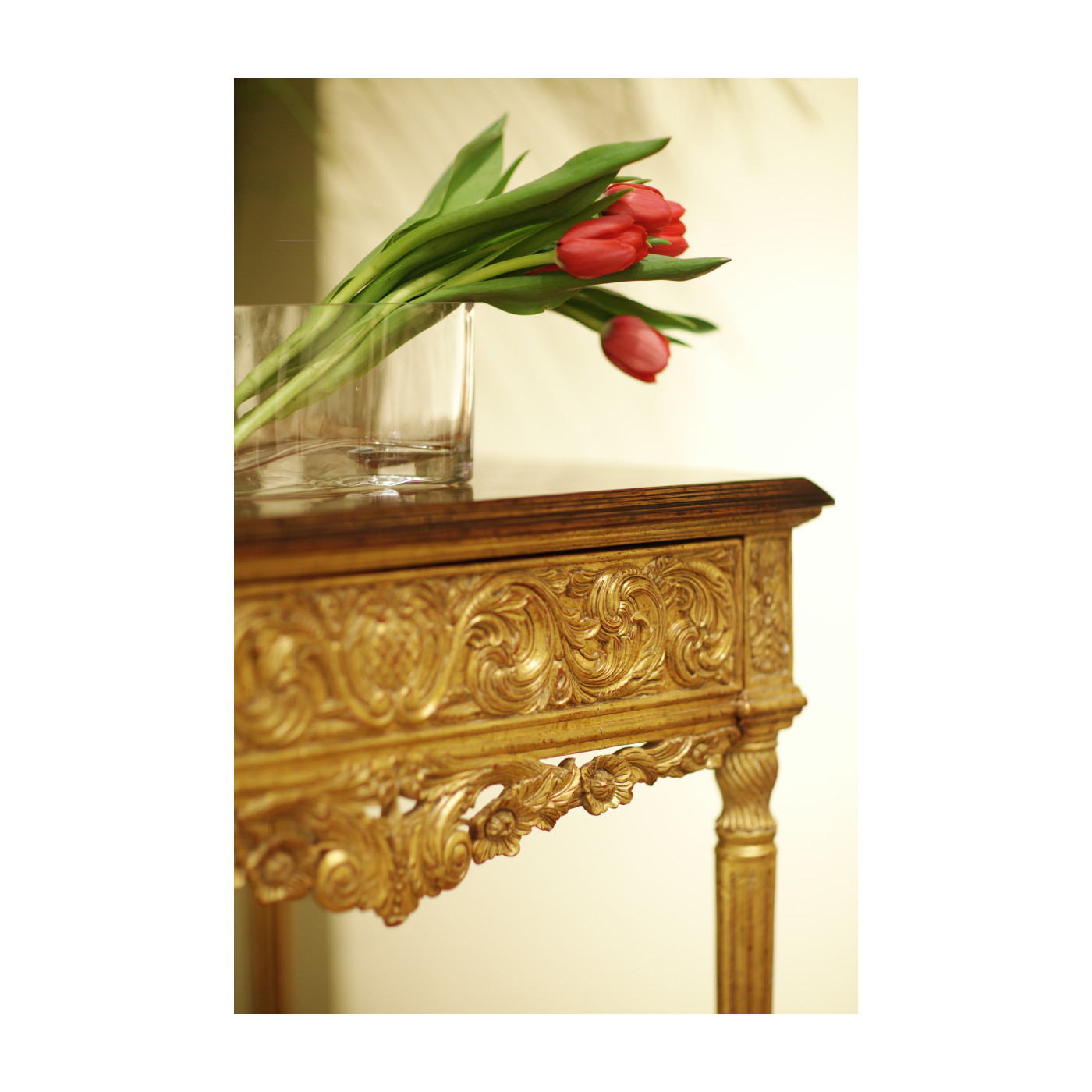 Louis XIV Style Square Side Table