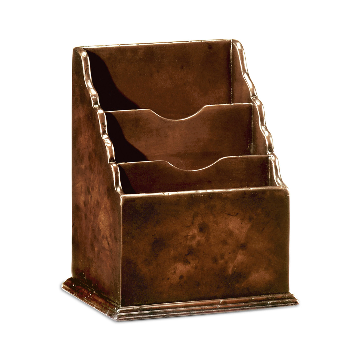 Small Antique Mahogany Letter Rack