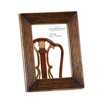 Walnut Ribbed Picture Frame (5