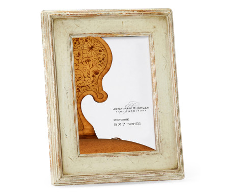 Painted Rub-Through Picture Frame (5