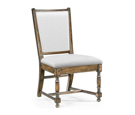 Distressed Country Medium Driftwood Side Chair
