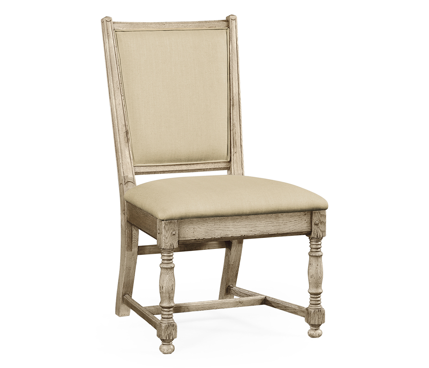 Distressed Grey Oak Country Side Chair