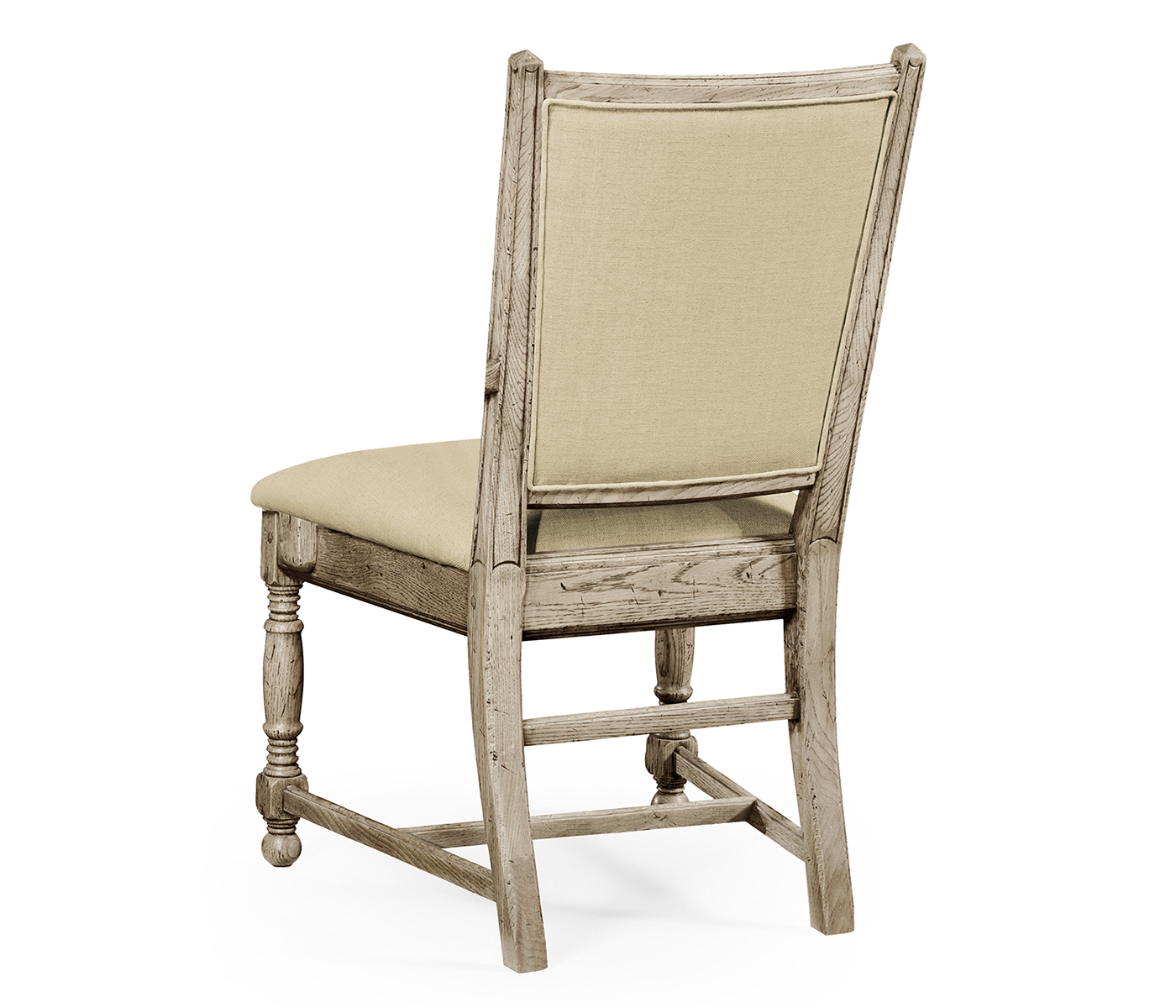 Distressed Grey Oak Country Side Chair