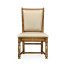 Distressed Light Brown Chestnut Country Side Chair