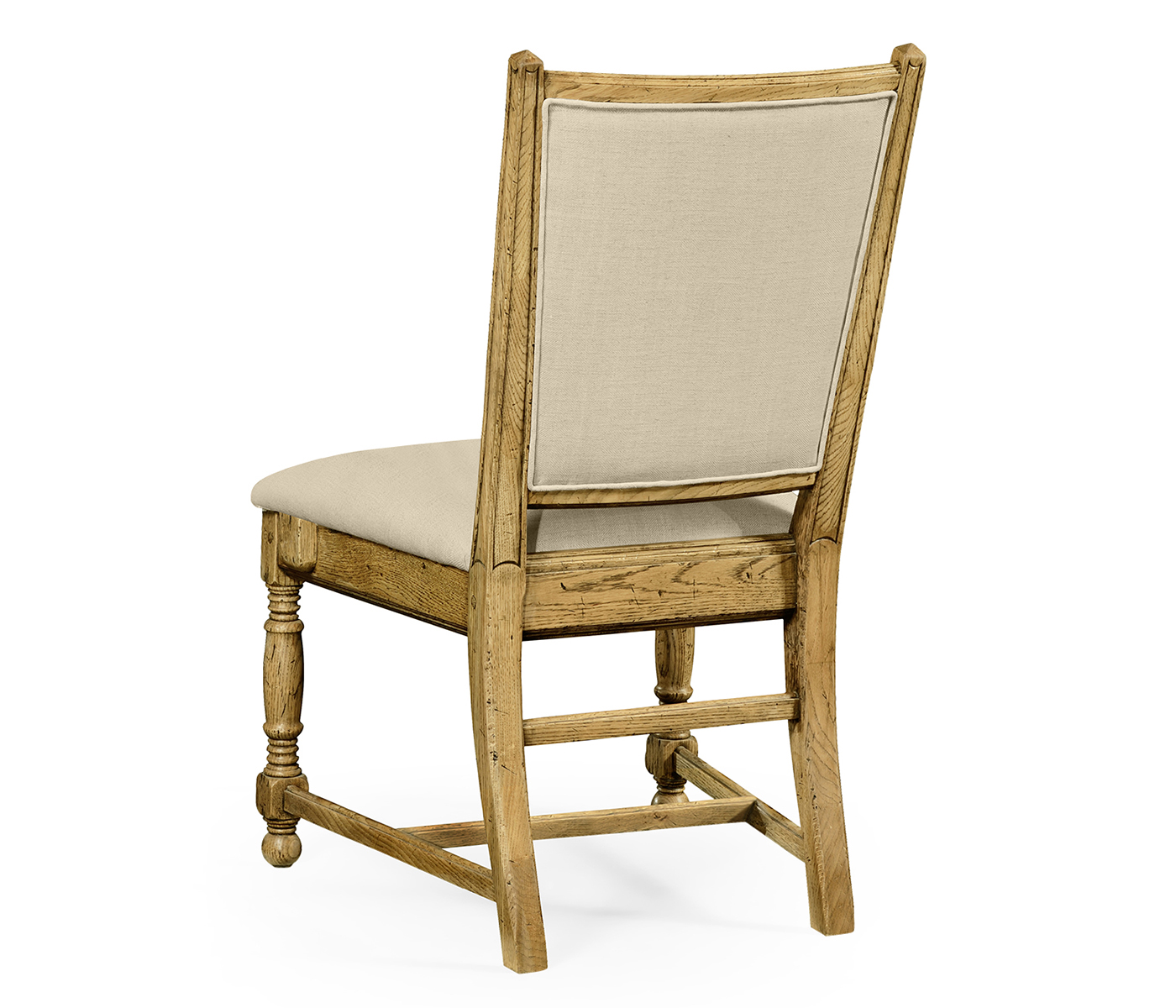 Distressed Natural Oak Country Side Chair
