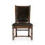 Distressed Dark Oak Country Side Chair