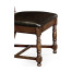 Distressed Dark Oak Country Side Chair