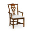 Buckingham Chippendale Antique Mahogany Arm Chair