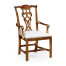 Windsor Chippendale Walnut Arm Chair