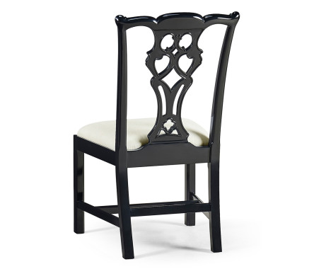 Spark Chippendale Black Side Chair