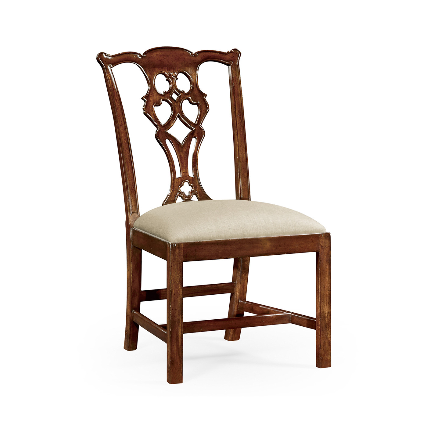 Buckingham Chippendale Antique Mahogany Side Chair