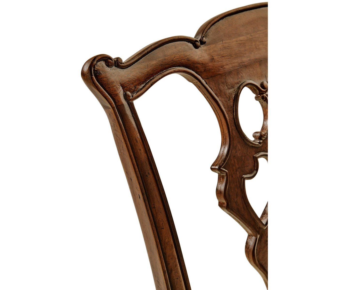 Buckingham Chippendale Antique Mahogany Side Chair