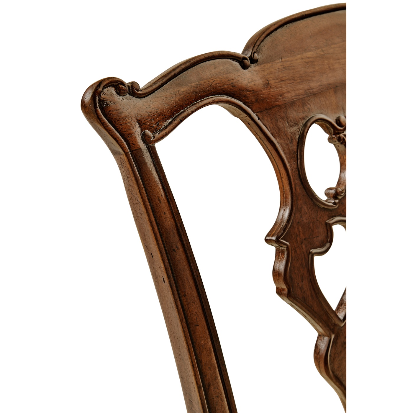 Buckingham Chippendale Antique Mahogany Side Chair