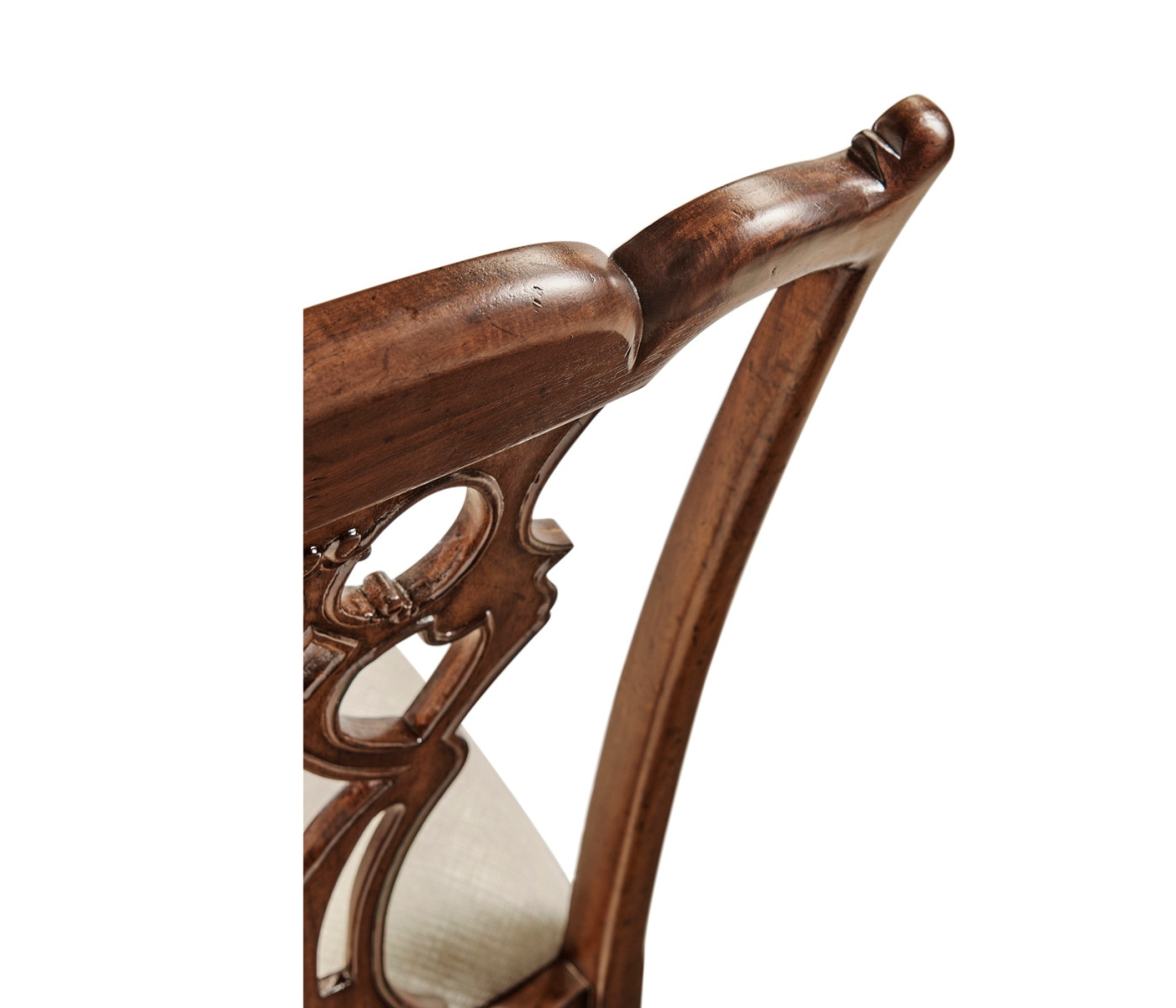 Buckingham Chippendale Antique Mahogany Side Chair