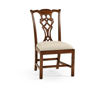 Buckingham Chippendale Antique Mahogany Side Chair
