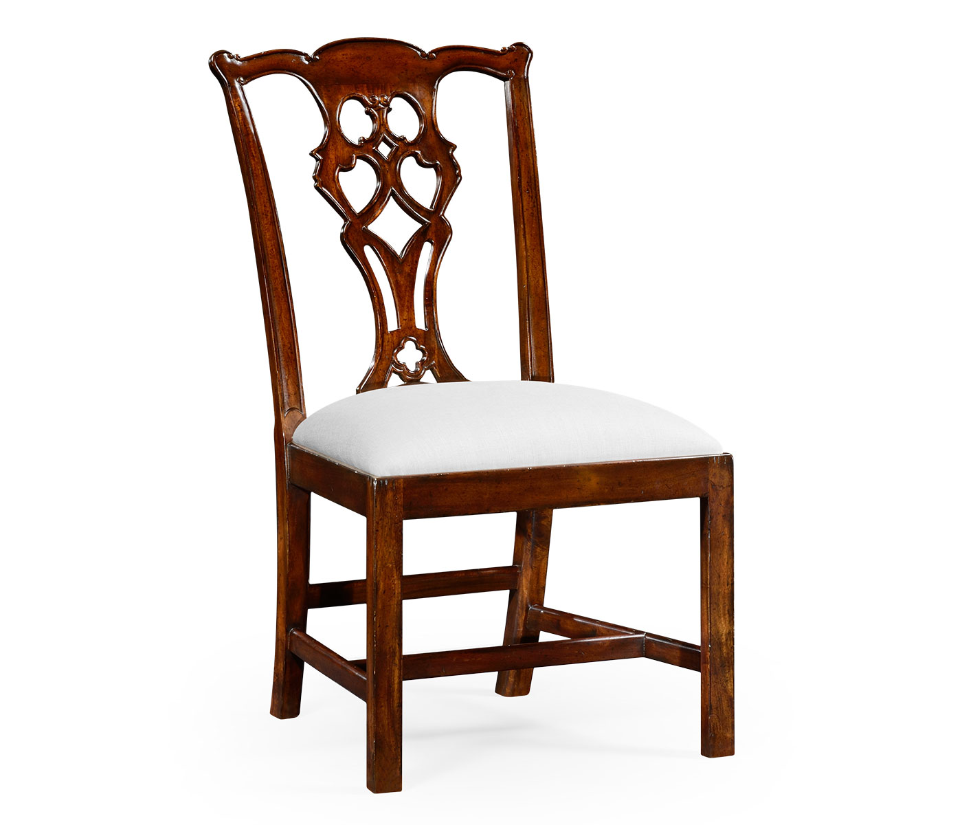 Buckingham Chippendale Antique Mahogany Side Chair