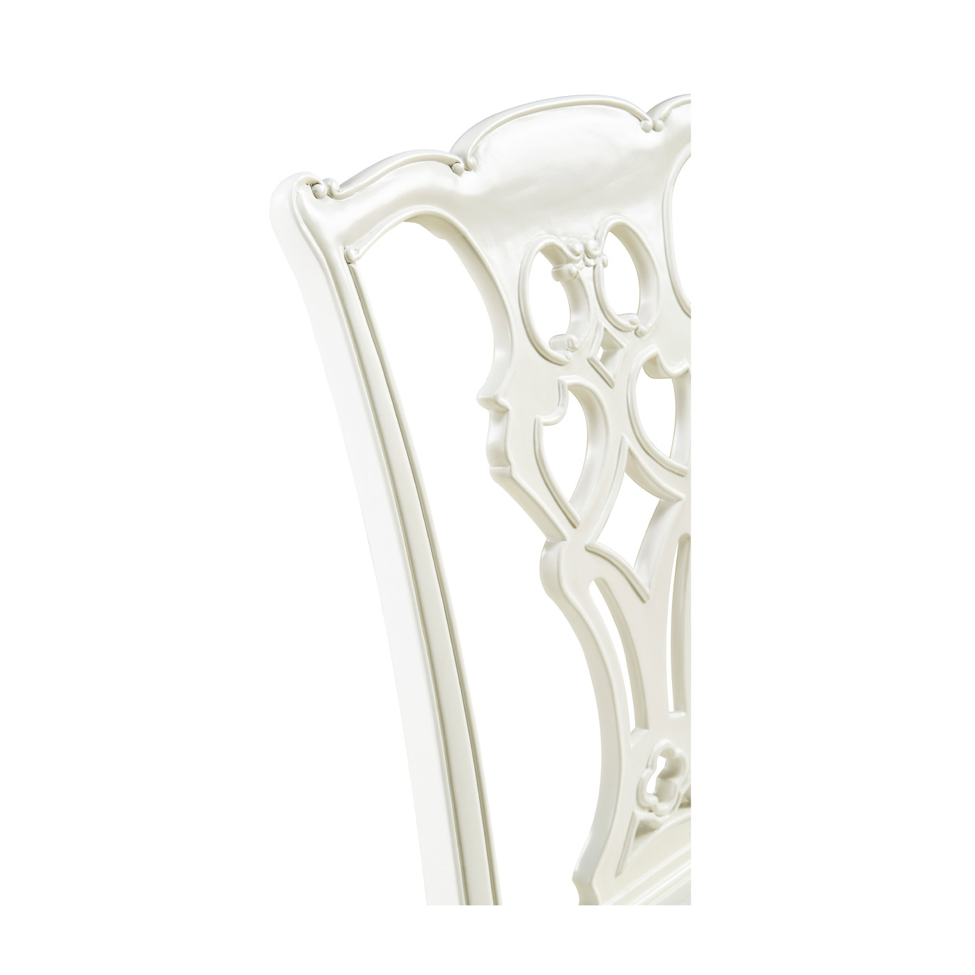 Spark Chippendale White Side Chair