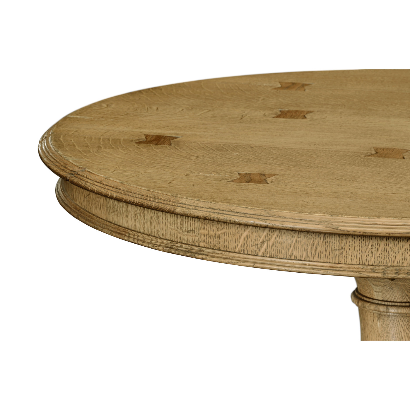 Round Natural Oak Bar Table 36