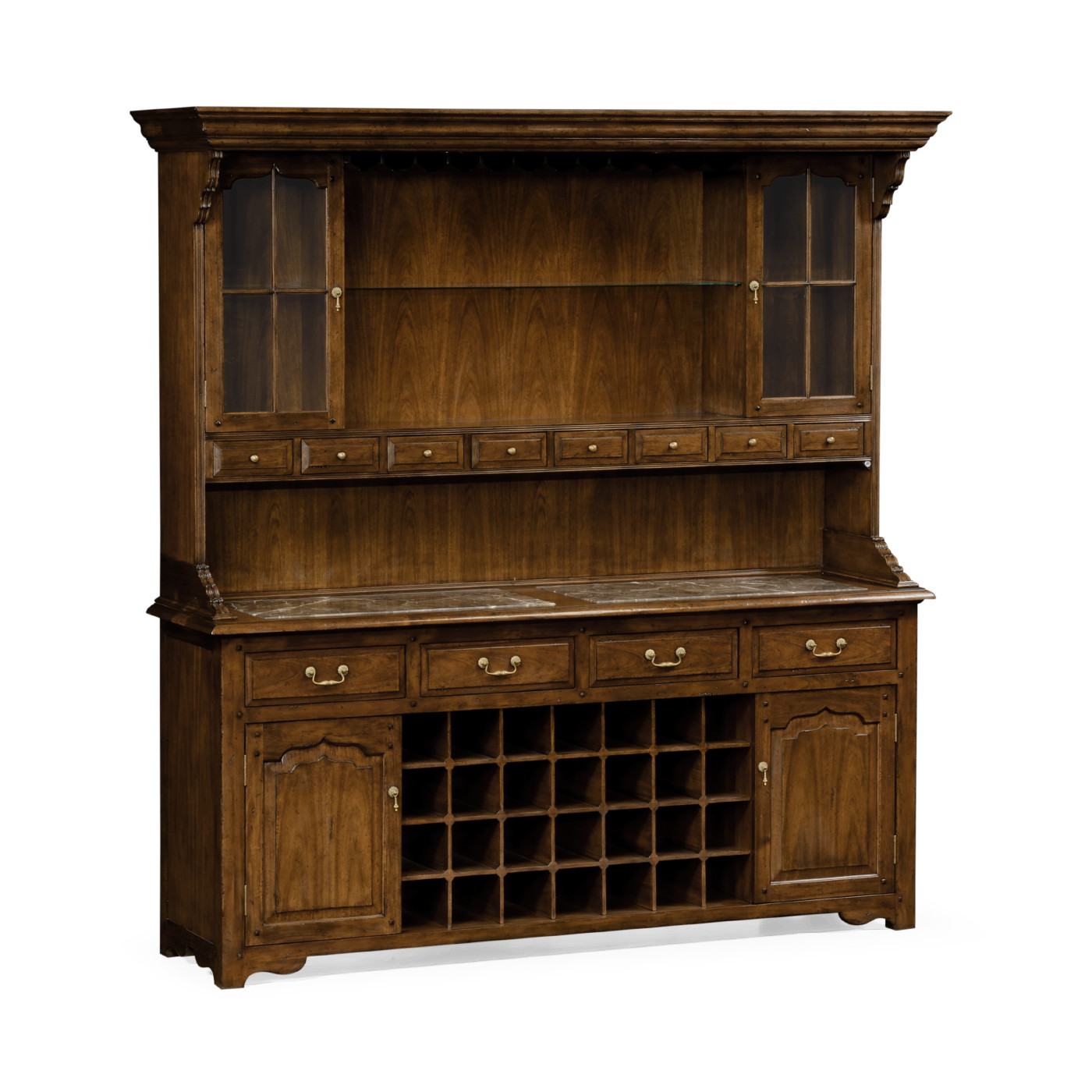 Walnut dresser for drinks storage