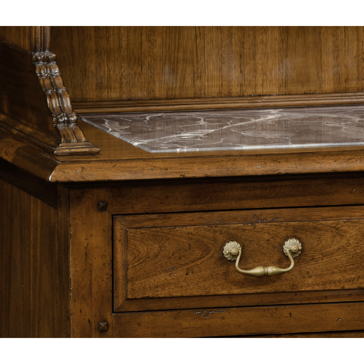 Walnut dresser for drinks storage