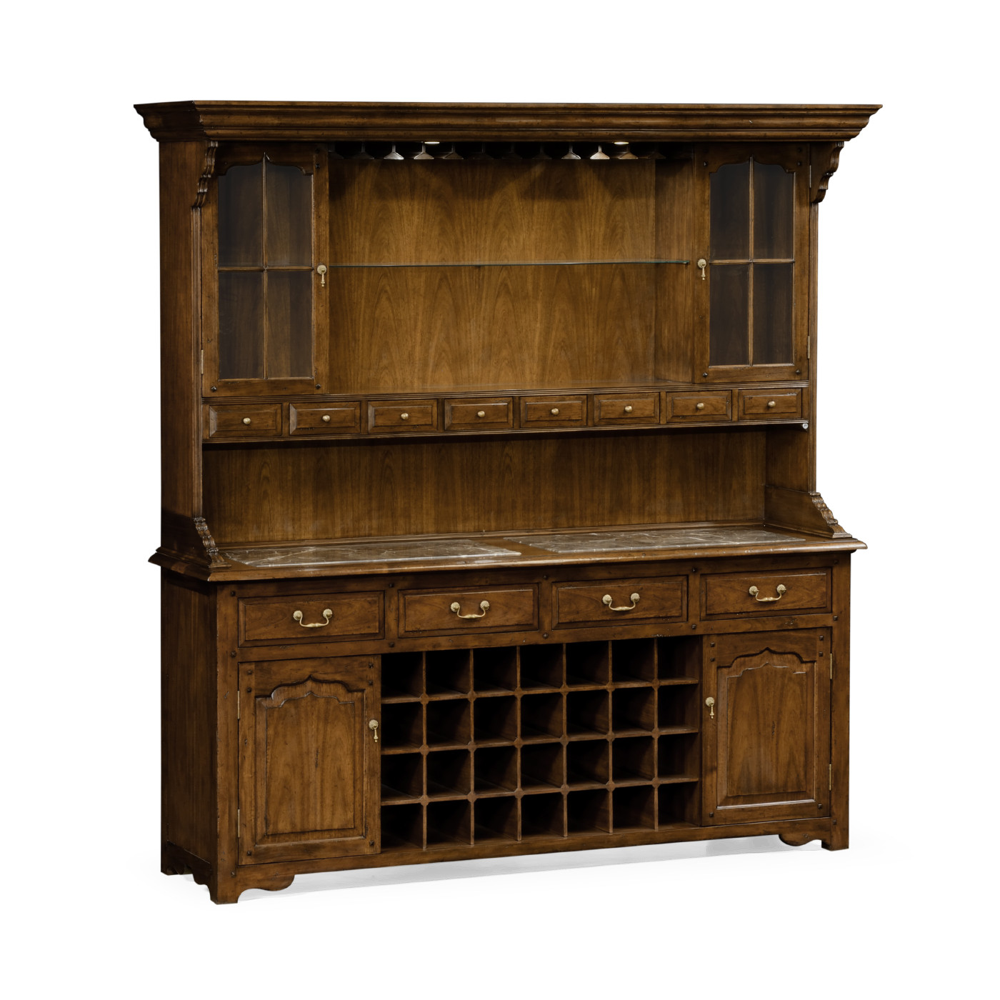 Walnut dresser for drinks storage